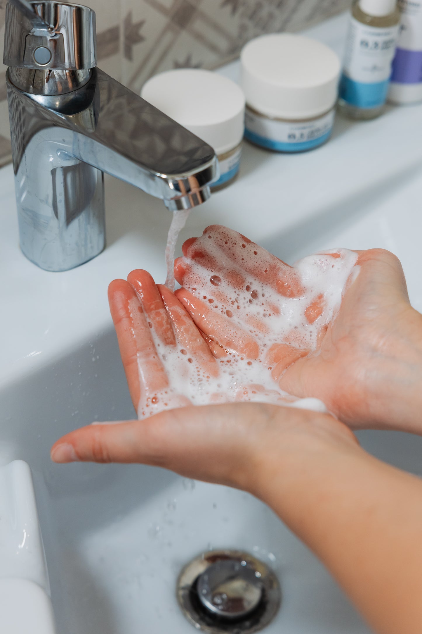Mousse detergente viso