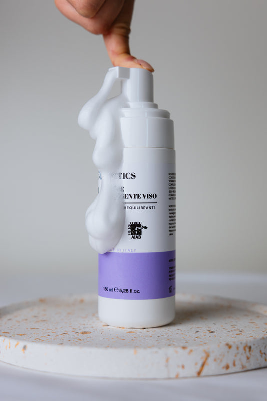 Mousse detergente viso